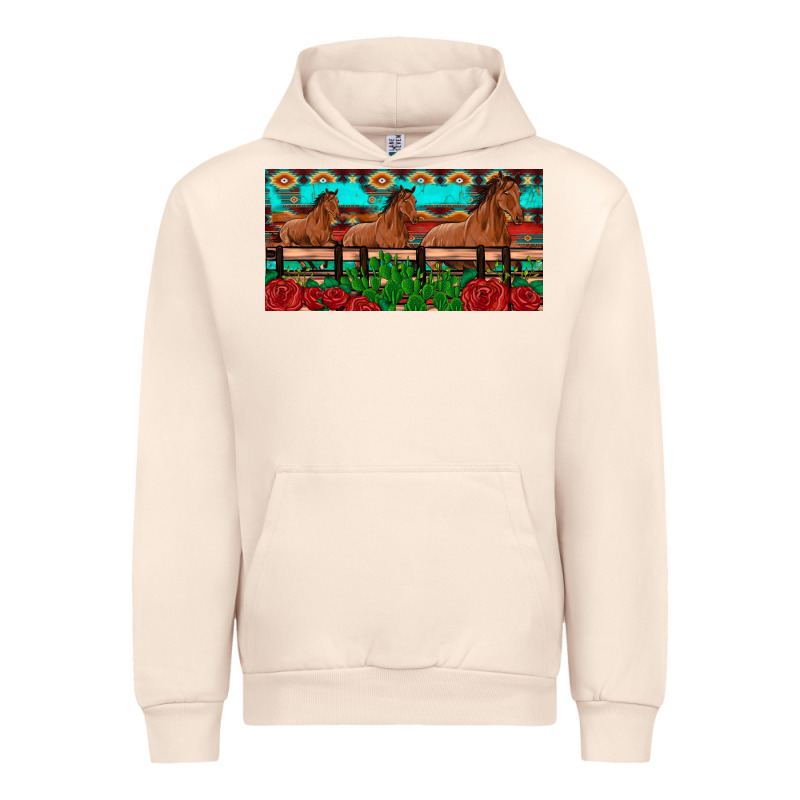 Horses Roses Ann Cactuses License Plate Urban Hoodie by Artiststas | Teevron
