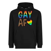 Black gay af Heavyweight Hoodie - texasbilliewilder