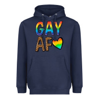 Navy gay af Heavyweight Hoodie - texasbilliewilder