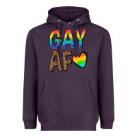 Plum gay af Heavyweight Hoodie - texasbilliewilder