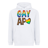 White gay af Heavyweight Hoodie - texasbilliewilder