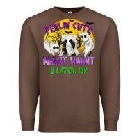 Chestnut Feeling Cute Might Haunt U Later Premium Sweatshirt - texasbilliewilder