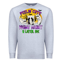 Heather Grey Feeling Cute Might Haunt U Later Premium Sweatshirt - texasbilliewilder