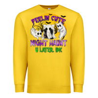 Lemon Feeling Cute Might Haunt U Later Premium Sweatshirt - texasbilliewilder