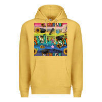 Antique Gold graduation seamless pattern Premium Hoodie - BundleAndBundleShop