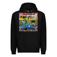 Black graduation seamless pattern Premium Hoodie - BundleAndBundleShop