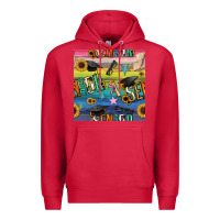 Cardinal graduation seamless pattern Premium Hoodie - BundleAndBundleShop