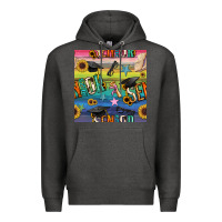 Charcoal Heather graduation seamless pattern Premium Hoodie - BundleAndBundleShop