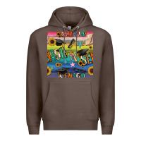 Coffee graduation seamless pattern Premium Hoodie - BundleAndBundleShop