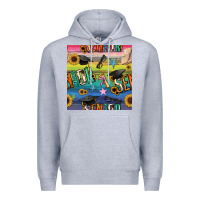 Heather Grey graduation seamless pattern Premium Hoodie - BundleAndBundleShop