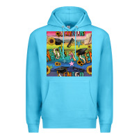 Ocean Blue graduation seamless pattern Premium Hoodie - BundleAndBundleShop