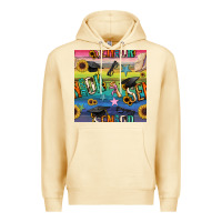 Pina Colada graduation seamless pattern Premium Hoodie - BundleAndBundleShop