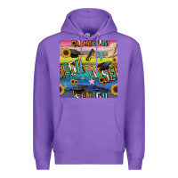 Purple graduation seamless pattern Premium Hoodie - BundleAndBundleShop