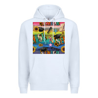White graduation seamless pattern Premium Hoodie - BundleAndBundleShop