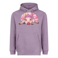 Lavender Balerina Baby Pig With Tutu Heavyweight Hoodie - RanaPortraitStore