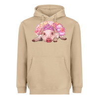 Mushroom Balerina Baby Pig With Tutu Heavyweight Hoodie - RanaPortraitStore