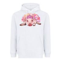 White Balerina Baby Pig With Tutu Heavyweight Hoodie - RanaPortraitStore