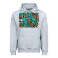 Heather Grey gemstone wood and cowhide background Urban Hoodie - Artiststas