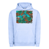 Pigment Grape Ice gemstone wood and cowhide background Urban Hoodie - Artiststas