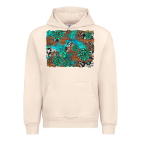 Sandshell gemstone wood and cowhide background Urban Hoodie - Artiststas