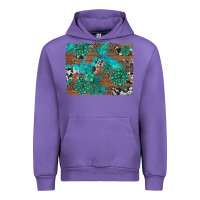 Gemstone Wood And Cowhide Background Urban Hoodie | Teevron