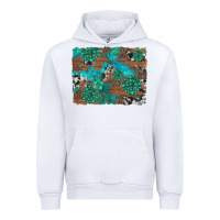 White gemstone wood and cowhide background Urban Hoodie - Artiststas