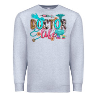 Heather Grey doctor life Premium Sweatshirt - Zillion Design Studio
