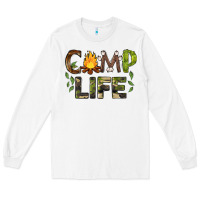 White camp life Long Sleeve Tee - BarkalooDesign