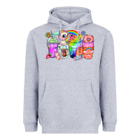 Heather Grey unicorn coffee cups Heavyweight Hoodie - Zillion Design Studio