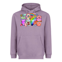 Lavender unicorn coffee cups Heavyweight Hoodie - Zillion Design Studio