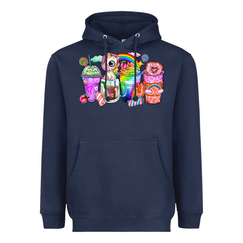 Unicorn Coffee Cups Heavyweight Hoodie by Zillion Design Studio | Teevron