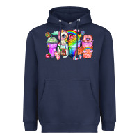Navy unicorn coffee cups Heavyweight Hoodie - Zillion Design Studio