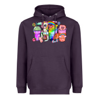 Plum unicorn coffee cups Heavyweight Hoodie - Zillion Design Studio