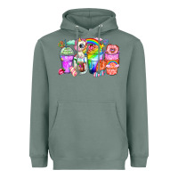 Sage unicorn coffee cups Heavyweight Hoodie - Zillion Design Studio