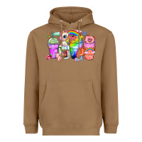 Toasted Coconut unicorn coffee cups Heavyweight Hoodie - Zillion Design Studio