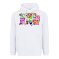 White unicorn coffee cups Heavyweight Hoodie - Zillion Design Studio