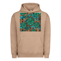 Pigment Burro gemstone turquoises aztec leopard cowhide Urban Hoodie - Artiststas