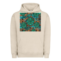 Pigment French Oak gemstone turquoises aztec leopard cowhide Urban Hoodie - Artiststas