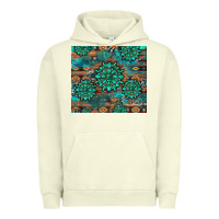 Pigment Pistachio gemstone turquoises aztec leopard cowhide Urban Hoodie - Artiststas