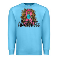 Ocean Blue breast cancer awareness Premium Sweatshirt - RanaPortraitStore