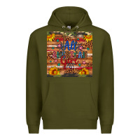 Army Green all american girl Premium Hoodie - Artiststas