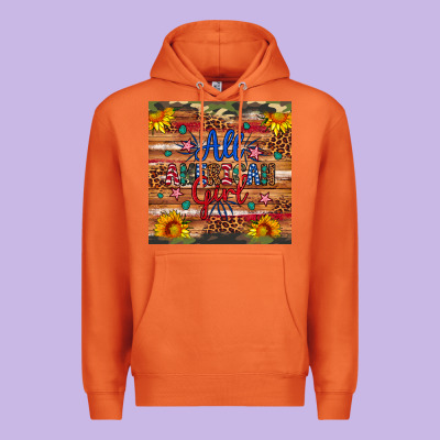 All American Girl Premium Hoodie Designed By Artiststas