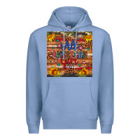 Colony Blue all american girl Premium Hoodie - Artiststas