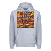 Heather Grey all american girl Premium Hoodie - Artiststas
