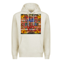 Oatmeal Heather all american girl Premium Hoodie - Artiststas