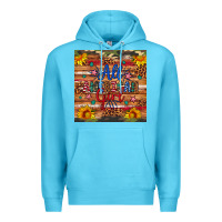 Ocean Blue all american girl Premium Hoodie - Artiststas