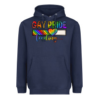 Navy gay pride loading lgbtq Heavyweight Hoodie - texasbilliewilder