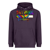 Plum gay pride loading lgbtq Heavyweight Hoodie - texasbilliewilder