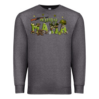 Charcoal Heather army mama Premium Sweatshirt - Zillion Design Studio