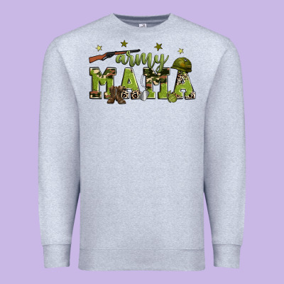Army Mama Premium Sweatshirt Designed By Zillion Design Studio
